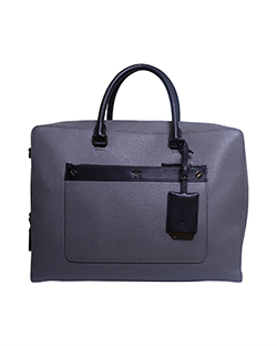 Markus Briefcase, Leather, Grey, D/B, Strap, 10351701